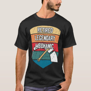Retired Legendary Mechanic Car Grandpa Car Enthus T-Shirt