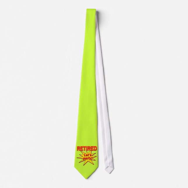 RETIRED - LET'S PARTY Tshirts and gifts Tie (Front)
