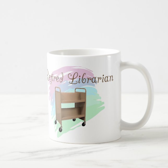 Retired Librarian EMPTY CART Coffee Mug (Right)