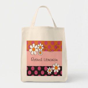 Retired Librarian Tote Daisies Tote Bag