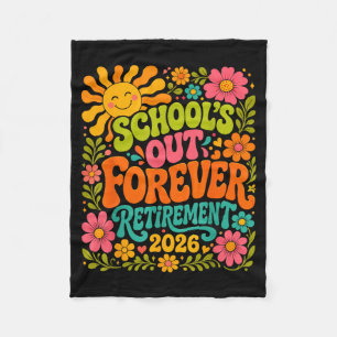 Retired Life Retirement 2026 Retired Teacher Fleece Blanket