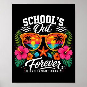 Retired Life Retirement 2026 Retired Teacher Poster