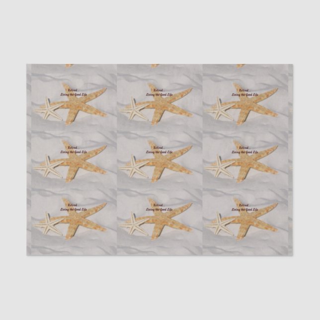 Retired...Living the Good Life Tissue Paper (Front)