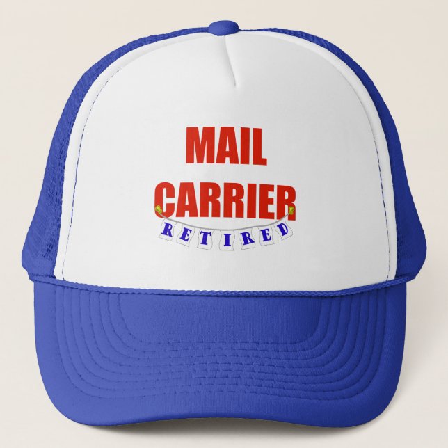 RETIRED MAIL CARRIER TRUCKER HAT (Front)