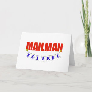 RETIRED MAILMAN CARD