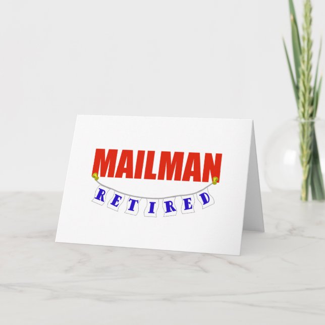 RETIRED MAILMAN CARD (Front)