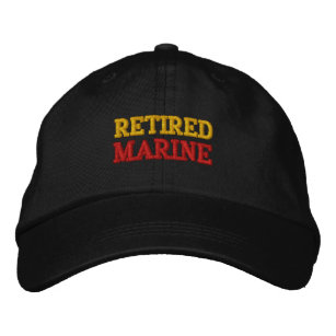 RETIRED MARINE EMBROIDERED HAT