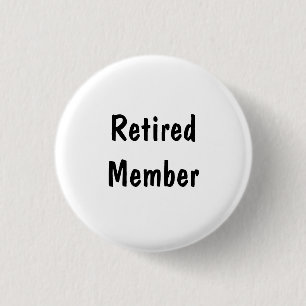 Retired Member 3 Cm Round Badge