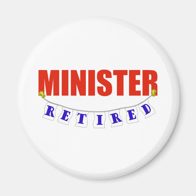 RETIRED MINISTER MAGNET (Front)