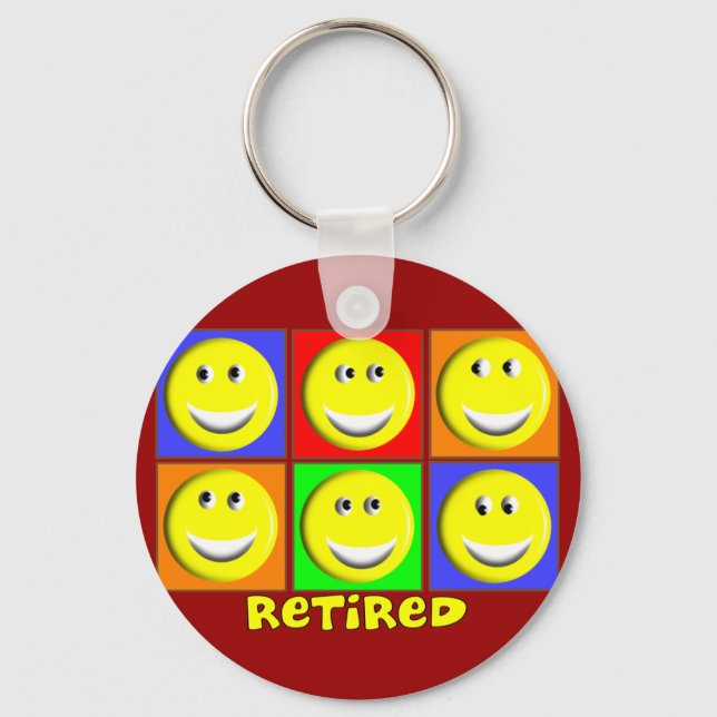 "RETIRED" Multi Design Key Ring (Front)