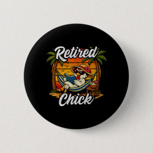 Retired Mum Wife Grandma Retiree - Womens Funny 6 Cm Round Badge