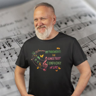 Retired Music Lover Teacher Musician Retirement  T-Shirt