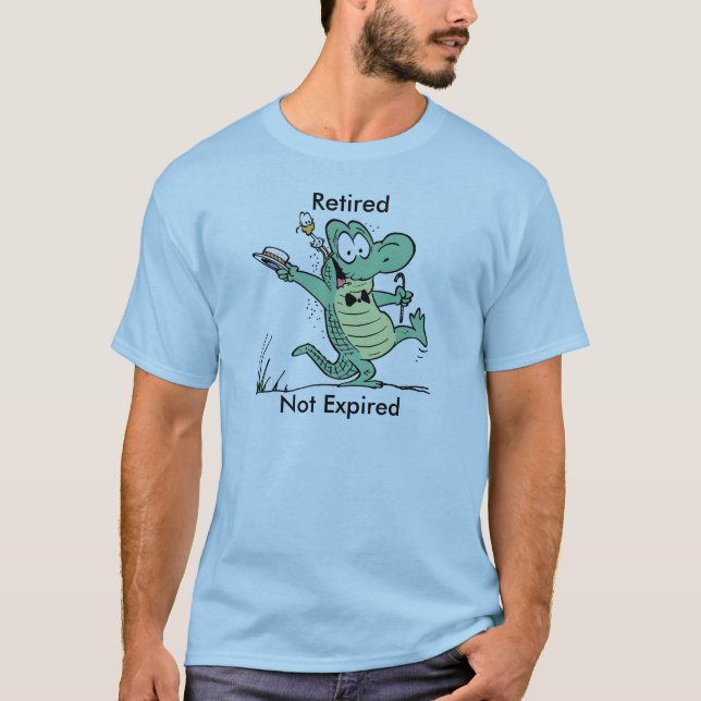 Retired Not Expired Funny Old Age Shirt (Front)