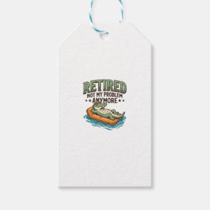 Retired Not My Problem Alligator Vacation Shirt_1 Gift Tags