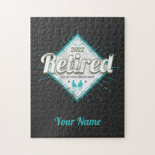 Retired Not My Problem Anymore Vintage Pensioner Jigsaw Puzzle