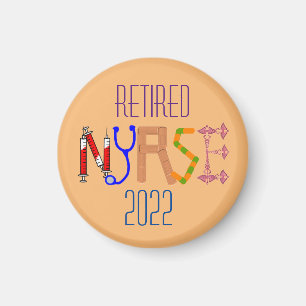 Retired Nurse 2022 Ceramic  Magnet