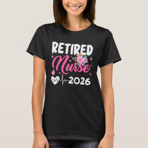 Retired Nurse 2026 Proud Great Grandma Nurse Retir T-Shirt
