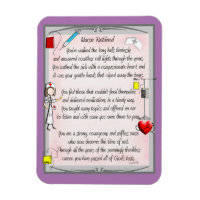 Retired Nurse Canvas Art Poem  by Gail Gabel,RN Po