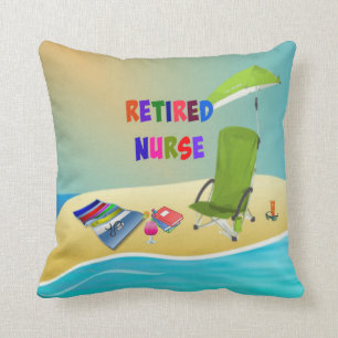 Retired Nurse, Fun in the Sun Cushion
