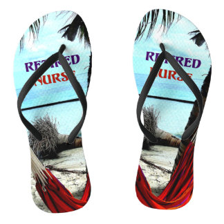 Retired Nurse, Hammock under the Palm Trees Thongs