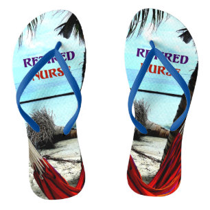 Retired Nurse, Hammock under the Palm Trees Thongs