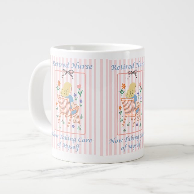 Retired Nurse Mug Gift- Funny Retirement Gift  (Front Left)