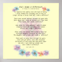 Retired Nurse Poem "Did I Make A Difference?"