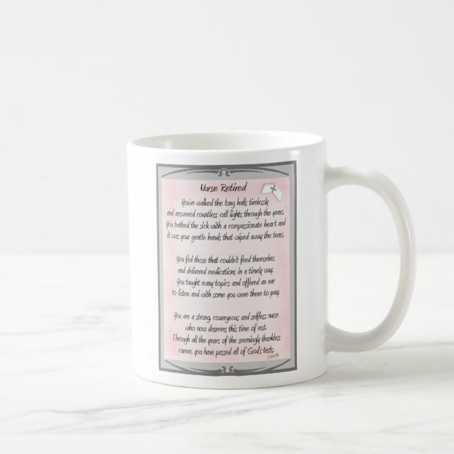 Retired Nurse Poem gifts by ~~Gail Gabel, RN Coffee Mug (Right)
