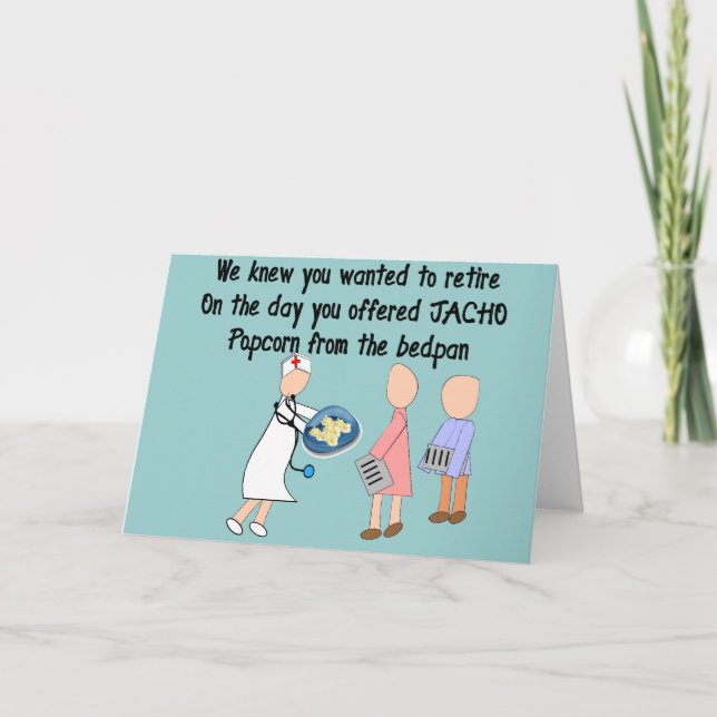 Retired Nurse Story Art Gifts Card (Front)