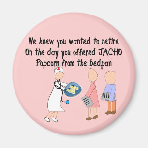 Retired Nurse Story Art Gifts Magnet