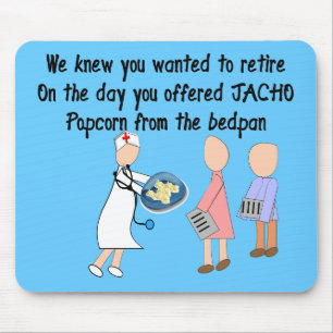 Retired Nurse Story Art Gifts Mouse Pad
