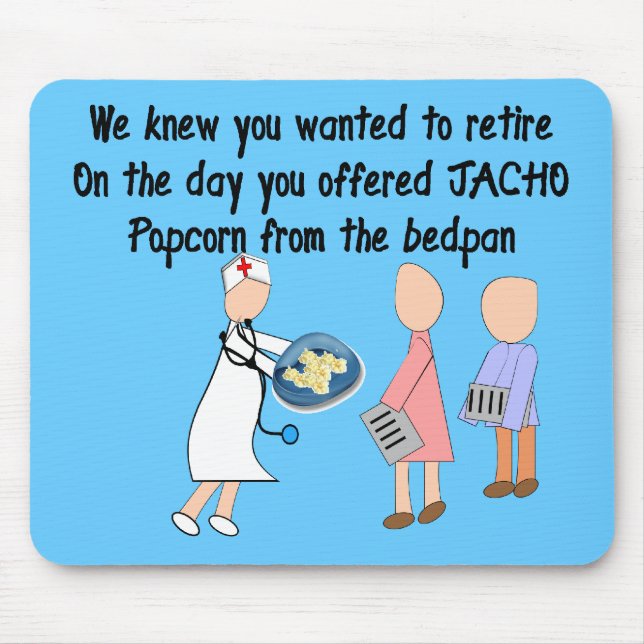 Retired Nurse Story Art Gifts Mouse Pad (Front)
