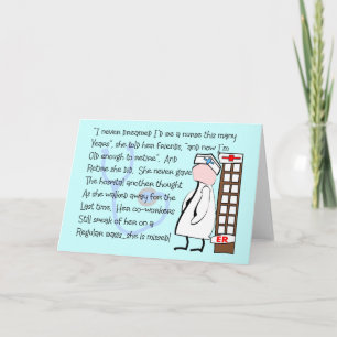"Retired Nurse" Story Art—Unique Gift Items Card