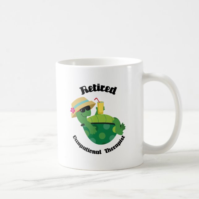 Retired Occupational Therapist (Turtle) Coffee Mug (Right)