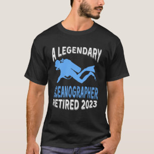 Retired Oceanographer Retired 2023 Retirement Dolp T-Shirt