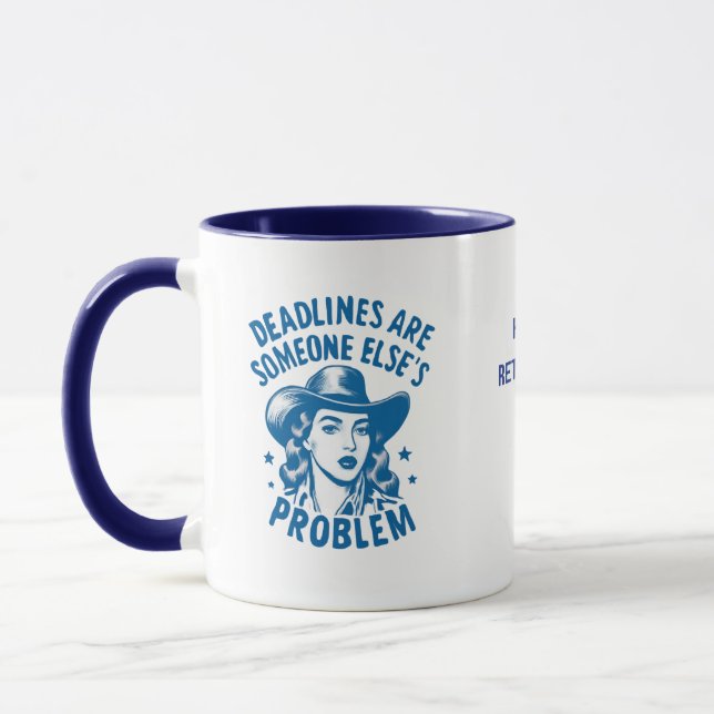 Retired Office Manager Mug – Funny Retirement Gift (Left)