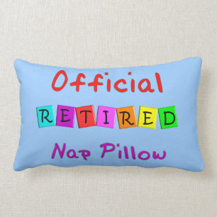 Retired "Official Nap Pillow" Lumbar Cushion