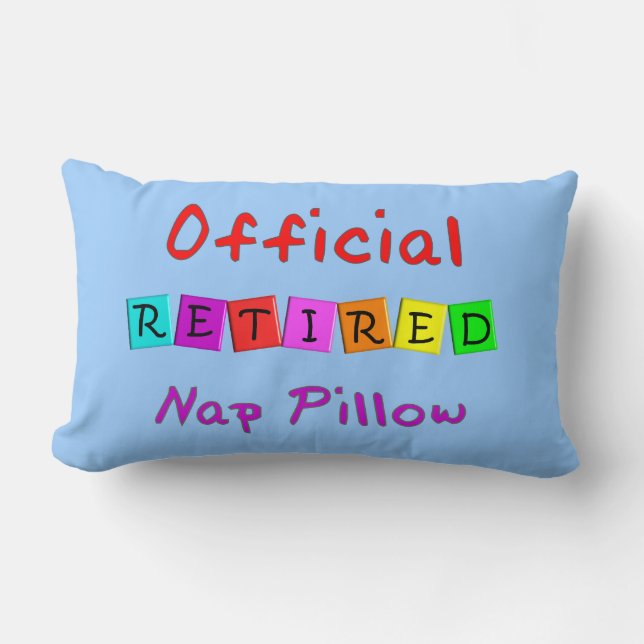 Retired "Official Nap Pillow" Lumbar Cushion (Front)