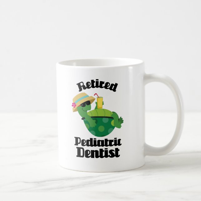 Retired Paediatrics Dentist Gift Coffee Mug (Right)