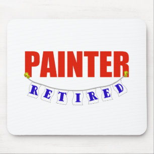 RETIRED PAINTER MOUSE PAD