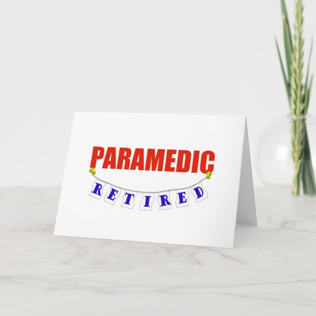 RETIRED PARAMEDIC CARD (Front)