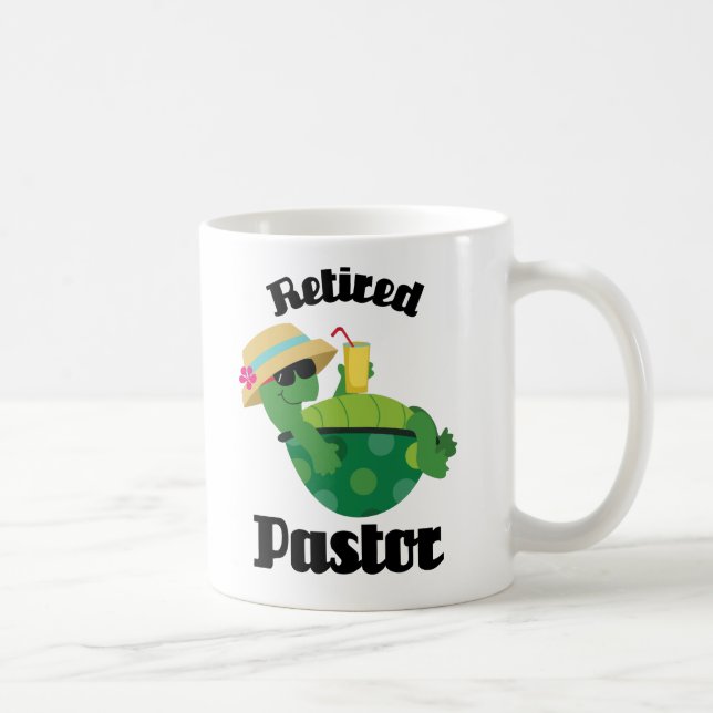 Retired Pastor Gift Coffee Mug (Right)