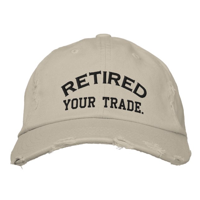Retired Personalise it!  Embroidered Cap (Front)