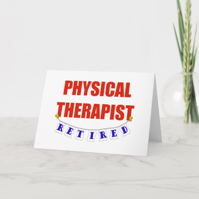 RETIRED PHYSICAL THERAPIST CARD (Front)