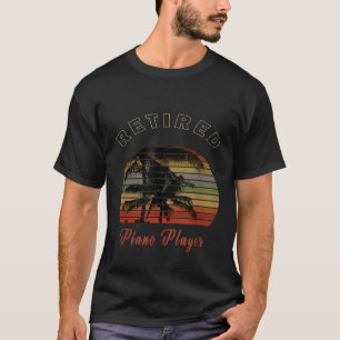Retired Piano Player Retirement Gift Beach T-Shirt