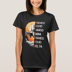 Retired Pilot 2025 Aviation Phonetic Alphabet Air T-Shirt