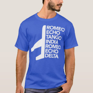 Retired Pilot Phonetic Alphabet  T-Shirt