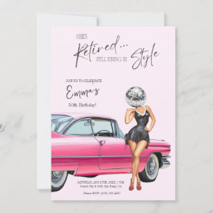 Retired Pink Cadillac Custom Invite