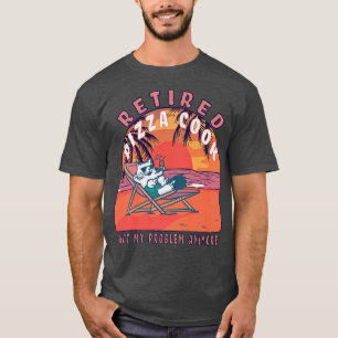 Retired Pizza Cook Funny Vintage Retirement T-Shirt