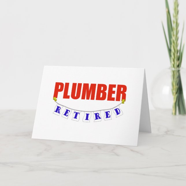 RETIRED PLUMBER CARD (Front)